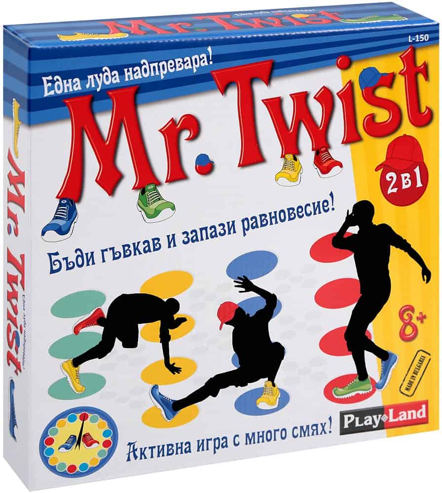Картонена игра Mr. Twister - Детска парти игра