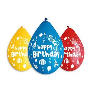 Балони с печат Happy Birthday (парти)