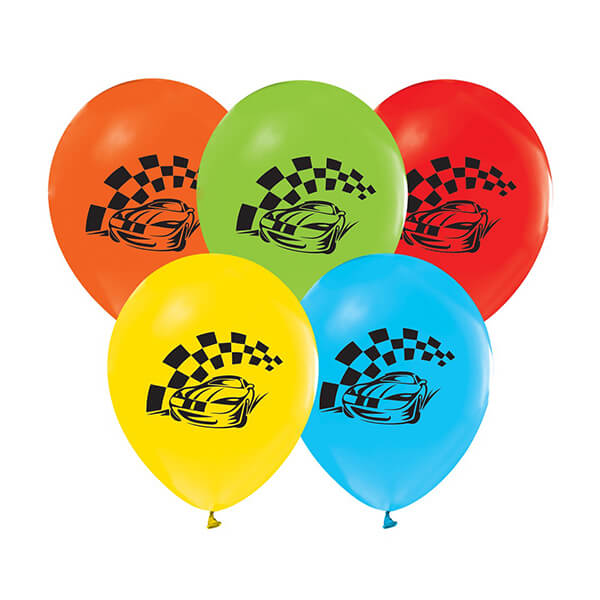 Балони с печат Състезателни коли