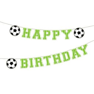 Банер надпис Football - Happy Birthday