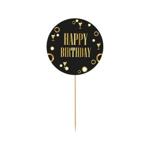 Картонена украса за торта B&G Party - Честит рожден ден