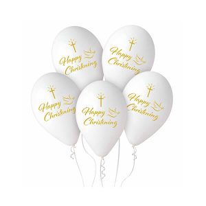 Балони Premium Happy Christening, Свето кръщене, 5 броя