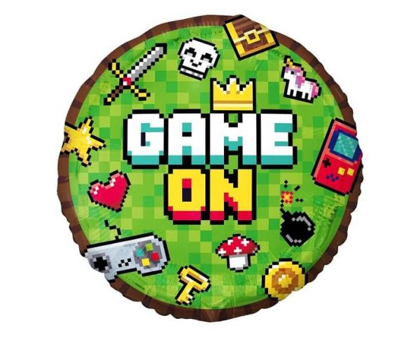 Фолиев балон Game On, 18", 45 см, опакован