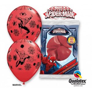 Балони Spiderman, червени, 6 броя