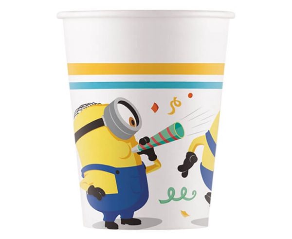 Картонени чаши Minions Rise of Gru, 200ml, 8бр.