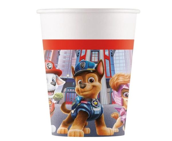 Картонени чаши Paw Patrol: The Movie, 200ml, 8бр.