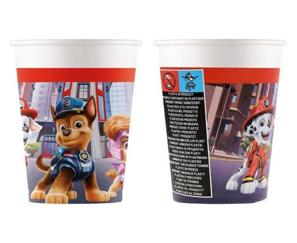 Картонени чаши Paw Patrol: The Movie, 200ml, 8бр.