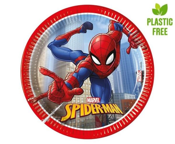 Парти чинии Spiderman Crime Fighter, 20 см, 8бр.