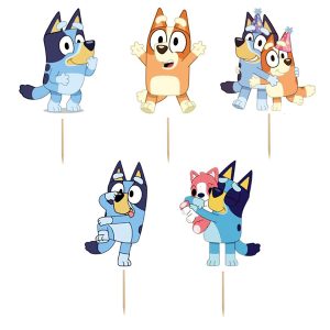 Комплект топери Блуи и Бинго Bluey, 10 броя