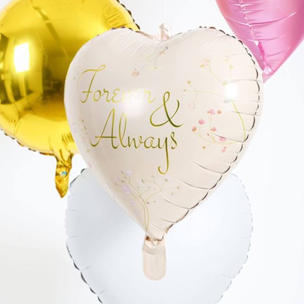 Фолиев балон Сърце, Forever & Allways, 45 см