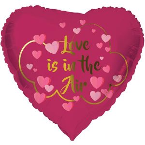 Фолиев балон Сърце, Love is in the Air, 45 см
