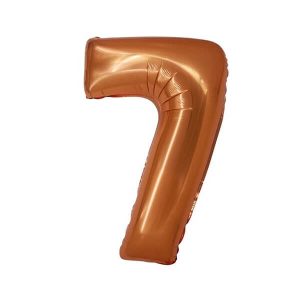 Балон фолио Цифра 7, Smart, 76 см, меден