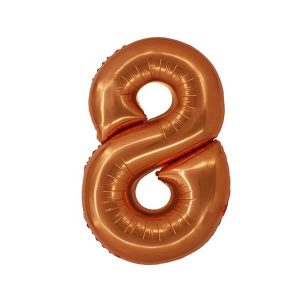 Балон фолио Цифра 8, Smart, 76 см, меден