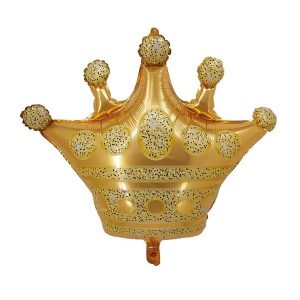 Фолиев балон Корона, 66x53 см, злато