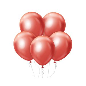 Балони Хром, Beauty & Charm 12", 30 см, червени, 50 броя