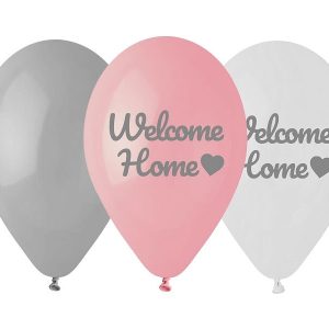 Балони Premium Welcome Home, розови, 6 броя