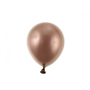 Балони хром Beauty&Charm, розово злато, 13 см, 20 броя
