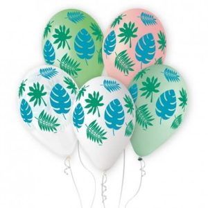 Балони тропически листа, Premium Tropical, 6 броя