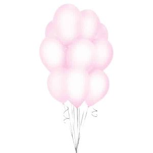 Балони розови Beauty & Charm, Макарон 12 ", 10 бр.