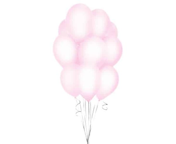 Балони розови Beauty & Charm, Макарон 12 ", 10 бр.