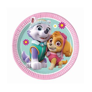 Чинии PAW PATROL SKYE and EVEREST (Nickelodeon), 20 см, 8 броя