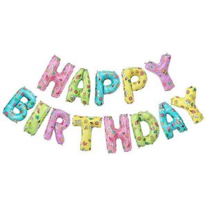 Фолио балони с надпис HAPPY BIRTHDAY, 35 см