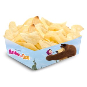 Кутия за хрупкави картофки Маша и мечока, 15х11х6 см, 6 броя, комплект