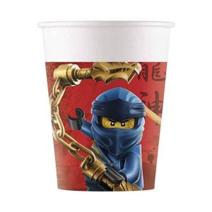 Парти чаши LEGO NINJAGO, 200ml, 8 броя