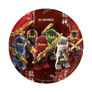 Парти чинии Lego Ninjago, 23 cm, 8 броя