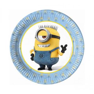 Парти чинии Minions, 20 см, 8 броя