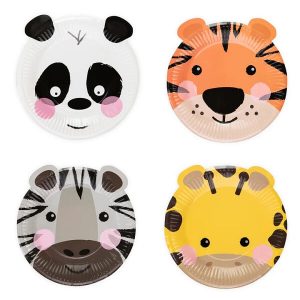 Чинии Animals, животни, 18 см, 4 броя