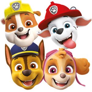 Парти маски Paw Patrol, Пес патрул, 8 броя