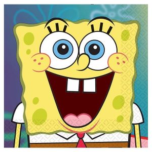 Салфетки SpongeBob, 33х33см, 16 броя