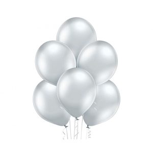 Балони хром Belbal, B105 Glossy Silver, сребрист, 30 см, 100 броя