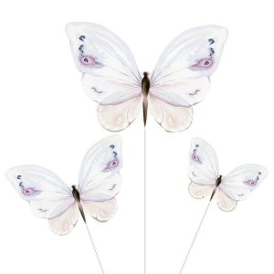 Топери за торта Butterfly, Направи си сам, 9 броя, пеперуди