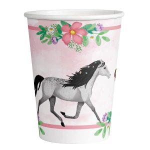Картонени чаши Beautiful Horses, 250 ml, 8 броя