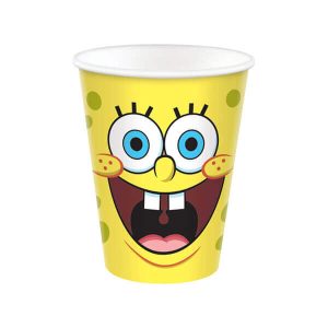 Картонени чаши SpongeBob, 266 ml, 8 броя