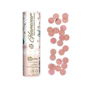 Конфети Glamour Gold, фолио, розово злато
