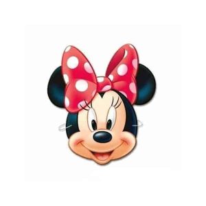 Парти маски Minnie Mouse, Мини Маус, 6 броя
