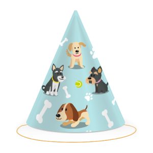 Парти шапки Dog Party, 8 броя