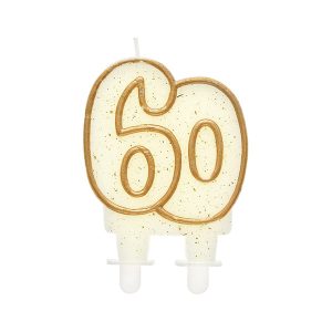 Свещи за рожден ден 60 години, злато