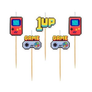 Свещи за торта Game On, 5 броя