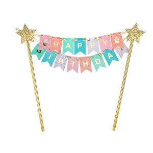 Топер за торта Happy Birthday, 25 см