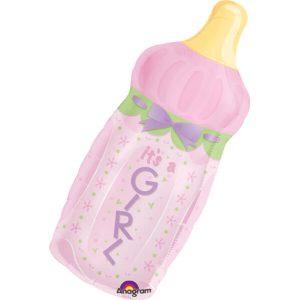 Фолиев балон Baby Bottle Girl, 33 х 79 см, опакован