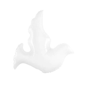 Фолиев балон Гълъб, бял, 45 см