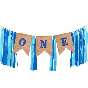 Банер Първи рожден ден, син, момче