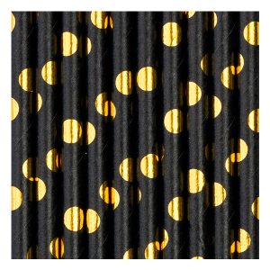 Черни сламки със златни точки