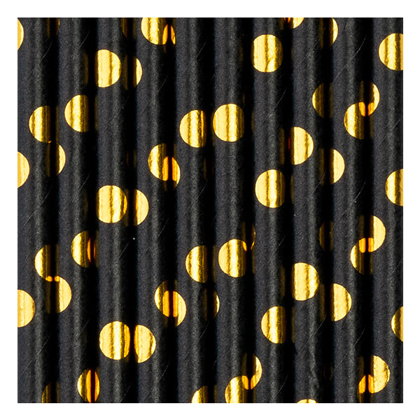 Черни сламки със златни точки