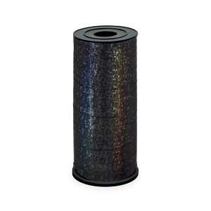 Лента за балони холограмна, черна, 92м