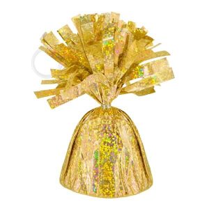 Тежест за балони холограмна, фолио, злато